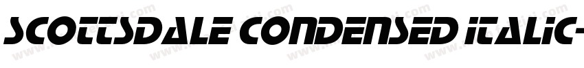 Scottsdale Condensed Italic字体转换